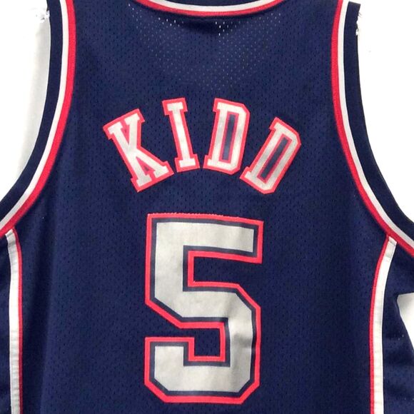 Vintage Nike Jason Kidd New Jersey Nets 5 Swingman Jersey - Sz L - Picture 3 of 5